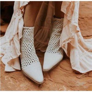 COPY - Free People In the Loop Basket Weave Woven Western Festival Boot
